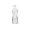 BOTELLA DE VIDRIO TRANSPARENTE CON TAPÓN ACERO INOXIDABLE 1 L   CAJA 6 UNID.