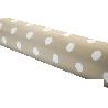 ROLLO DE MANTEL ANTIMANCHAS DE LUNARES BEIGE 1,40 X 20 M