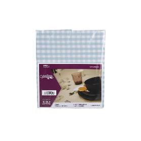 MANTEL ANTIMANCHAS CUADROS AZULES 1,40 X 3,00