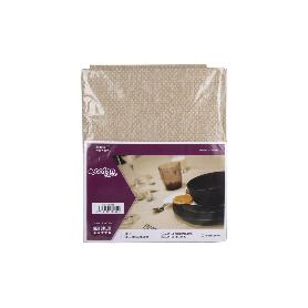 MANTEL ANTIMANCHAS RESINADO TEXTURA BEIGE  1,40 X2,50M