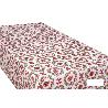 ROLLO DE MANTEL RESINADO ANTIMANCHAS LAZOS Y PIÑAS 75% ALGODÓN 25% POLIÉSTER 1,40 X 15 M