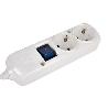 BASE BIPOLAR 2 TOMAS Y PROLONGACIÓN 1,5M CON INTERRUPTOR LUMINOS 16A250V