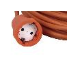 PROLONGADOR BIPOLAR CON T/T LATERAL 16A250V CABLE 25M NARANJA