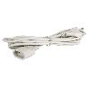 PROLONGADOR BIPOLAR 10A250V ESPIGAØ4 CABLE 3M BLANCO