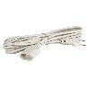 PROLONGADOR BIPOLAR 10A250V ESPIGAØ4 CABLE 5M BLANCO