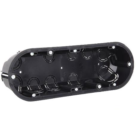 CAJA TRIPLE EMPOTRAR MECANISMOS 218X68X42 6 ENTRADAS TUBO   CAJA 6 UNID.