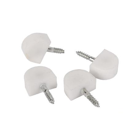 BL 4 UDS SOPORTE DE ESTANTE BLANCO   CAJA 12 UNID.