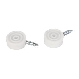 BL 2 UDS SOPORTE VITRINA BLANCO   CAJA 12 UNID.