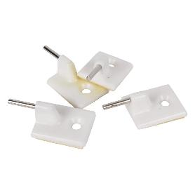 BLÍSTER DE 4 UDS. SOPORTE BLANCO PARA CORTINAS VENTA UNITARIA