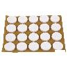 BL 2X20 UDS FIELTRO REDONDO MARRÓN 17X3MM   CAJA 10 UNID.