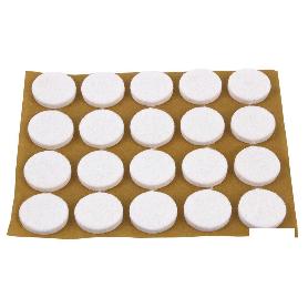 BLÍSTER DE 2X12 UDS. FIELTRO BLANCO REDONDO 22X3 MM VENTA UNITARIA