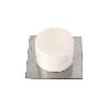 2 UDS. TOPE ADHESIVO BLANCO CON BASE DE ACERO INOX. 40 X 40 VENTA UNITARIA
