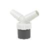 CONEXIÓN PVC Ø40 MM CON DOBLE TOMA AUXILIAR PARA ELECTRODOMÉSTICOS