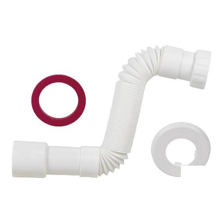 TUBO FLEXIBLE BLANCO 1 1/4 Ø32-40 MM 300-720 MM