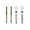SET 2 PCS TORNILLOS VERTICALES FIJACIÓN INODORO 5 X 75