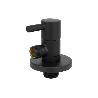 VÁLVULA DE ESCUADRA 1/2 X 3/8 MODELO LUX NEGRA