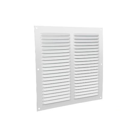 REJILLA DE VENTILACIÓN ALUMINIO BLANCO 25 X 25 CM VENTA UNITARIA