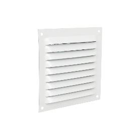 REJILLA DE VENTILACIÓN ALUMINIO BLANCO CON MOSQUITERA 10 X 10 CM VENTA UNITARIA
