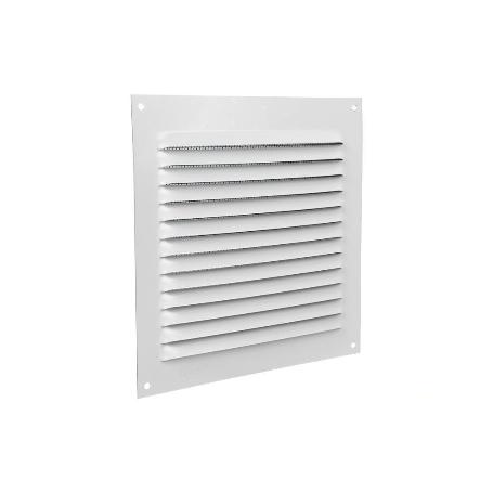 REJILLA DE VENTILACIÓN ALUMINIO BLANCO CON MOSQUITERA 15 X 15 CM   CAJA 5 UNID.