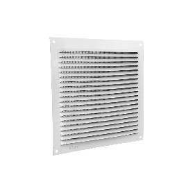 REJILLA DE VENTILACIÓN ALUMINIO BLANCO CON MOSQUITERA 17 X 17 CM   CAJA 5 UNID.