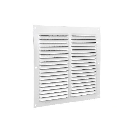 REJILLA DE VENTILACIÓN ALUMINIO BLANCO CON MOSQUITERA 20 X 20 CM VENTA UNITARIA