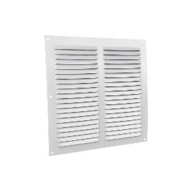 REJILLA DE VENTILACIÓN ALUMINIO BLANCO CON MOSQUITERA 25 X 25 CM VENTA UNITARIA