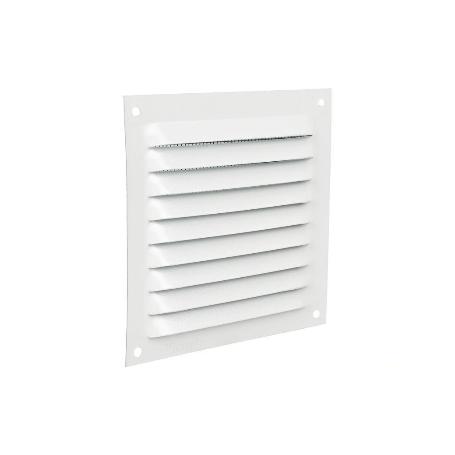 REJILLA DE VENTILACIÓN ALUMINIO BLANCO CON MOSQUITERA 30 X 30 CM   CAJA 5 UNID.