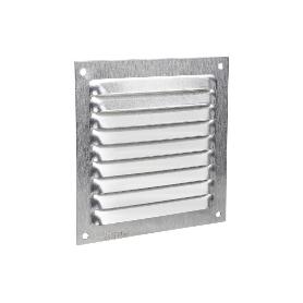 REJILLA DE VENTILACIÓN ALUMINIO 10 X 10 CM   CAJA 5 UNID.