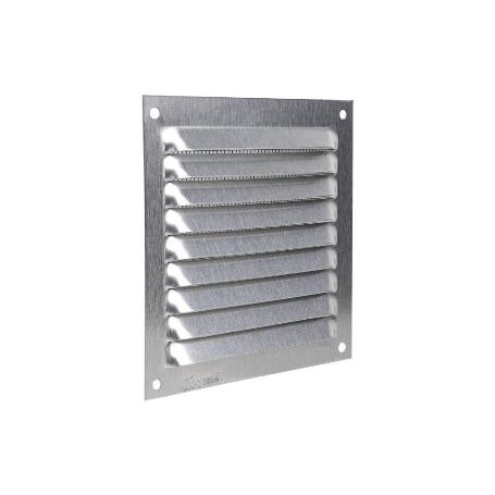 REJILLA DE VENTILACIÓN ALUMINIO CON MOSQUITERA 10 X 10 CM   CAJA 5 UNID.