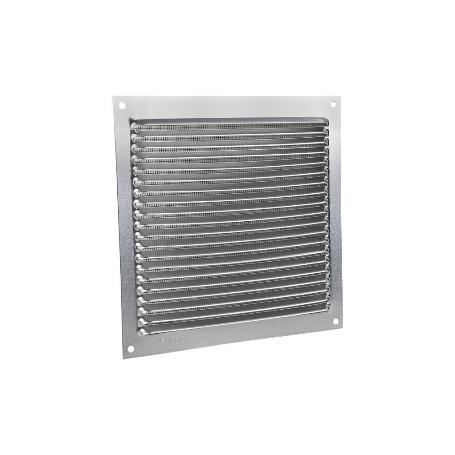 REJILLA DE VENTILACIÓN ALUMINIO CON MOSQUITERA 17 X 17 CM   CAJA 5 UNID.