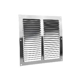 REJILLA DE VENTILACIÓN ALUMINIO CON MOSQUITERA 25 X 25 CM   CAJA 5 UNID.
