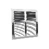 REJILLA DE VENTILACIÓN ALUMINIO CON MOSQUITERA 25 X 25 CM   CAJA 5 UNID.