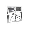 REJILLA DE VENTILACIÓN ALUMINIO CON MOSQUITERA 30 X 30 CM VENTA UNITARIA