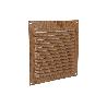 REJILLA DE VENTILACIÓN ALUMINIO MADERA 15 X 15 CM VENTA UNITARIA
