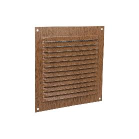 REJILLA DE VENTILACIÓN ALUMINIO MADERA CON MOSQUITERA 15 X 15 CM VENTA UNITARIA