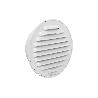 REJILLA DE VENTILACIÓN ALUMINIO-ABS BLANCO PARA EMPOTRAR A TUBO Ø10 CM   CAJA 5 UNID.