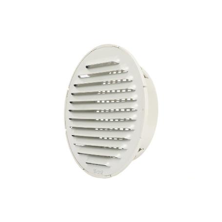 REJILLA DE VENTILACIÓN ALUMINIO-ABS BLANCO PARA EMPOTRAR A TUBO Ø12 CM VENTA UNITARIA