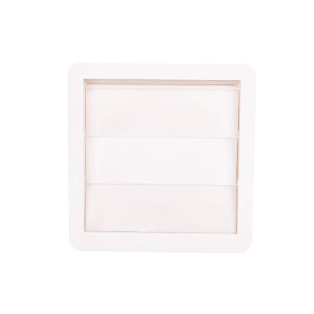REJILLA DE VENTILACIÓN ABS BLANCO LAMAS MÓVILES Ø10 CM   CAJA 5 UNID.