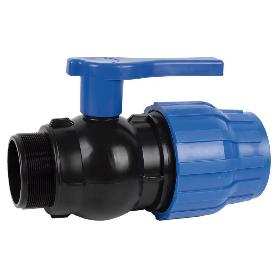 ENLACE VÁLVULA DE BOLA ROSCA MACHO PP PN16 25 X 3/4 VENTA UNITARIA