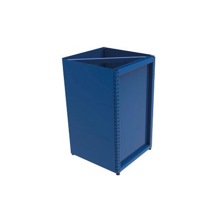 MARCO MOSTRADOR TRIPLE PARA RINCON 90º -525X525X920MM