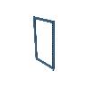MARCO ALTO MOSTRADOR SENCILLO SIN LATERAL DE CHAPA 525 X 1060 MM