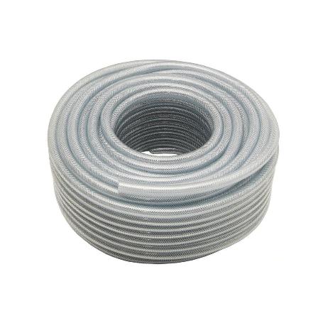 MANGUERA PVC CRISTAL C/REFUERZO 15X21MM/50M