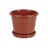 MACETA DALIA COLOR MARRON  17X14+ PLATO 14.5CM VENTA UNITARIA