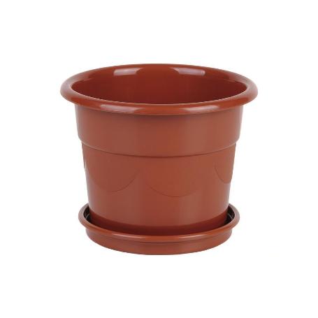 MACETA DALIA COLOR MARRON  42X38+ PLATO 37.5CM VENTA UNITARIA