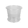 MACETA ORQUIDEA TRANSPARENTE19X16.5+ PLATO 16CM VENTA UNITARIA