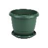 MACETA VERDE MODELO GARDENIA 30X25+ PLATO24CM VENTA UNITARIA