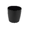 MACETA CAMELIA DE COLOR NEGRO 25 X 23,6 CM VENTA UNITARIA