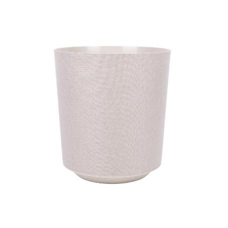 MACETA O MACETERO GAMA TEXTIL COLOR BEIGE PP Ø 254 X 269 MM 10,5 L VENTA UNITARIA