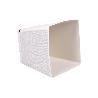 MACETA O MACETERO GAMA TEXTIL CUADRADA COLOR BLANCO PP 238 X 238 X 240 MM 9 L   CAJA 4 UNID.
