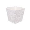 MACETA O MACETERO GAMA TEXTIL CUADRADA COLOR BLANCO PP 238 X 238 X 240 MM 9 L VENTA UNITARIA